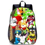 YOIYEN Anime School Backpack Cyborg Kuro Chan Cartoon Print Children Book Bag