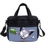 Wholesale Anime Print Lunch Bag Cyborg Kuro Chan Tote Meal Cooler Bag For 2 Person