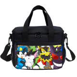 Wholesale Anime Print Lunch Bag Cyborg Kuro Chan Tote Meal Cooler Bag For 2 Person