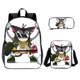 YOIYEN Wholesale Anime Backpack Set Cyborg Kuro Chan School Bag For Boy And Girl