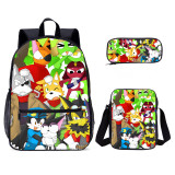 YOIYEN Wholesale Anime Backpack Set Cyborg Kuro Chan School Bag For Boy And Girl