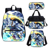 YOIYEN Wholesale 4 PCS School Bag Set Digimon Digital Monster Cartoon Backpack For Kids