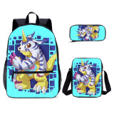YOIYEN Wholesale Kids Student Digimon Digital Monster Backpack Set With Messenger Bag