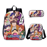 YOIYEN Nintama Rantarou Backpack Set Wholesale Cartoon School Bag 3 PCS