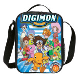 Digimon Digital Monster Small Lunch Bag Tote Crossbody Thermal Bag For Food