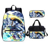 YOIYEN Backpack Set Wholesale Kids Digimon Digital Monster Print 3 PCS School Bag