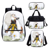 YOIYEN Wholesale Backpack Set 4 PCS Cartoon Inuyasha School Bag With Lunch Bag 4 In 1