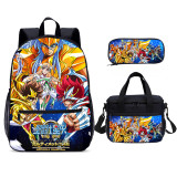 YOIYEN Saint Seiya School Bag Set Wholesale Boy And Girl School Backpack 3 In 1