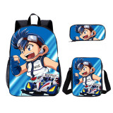 YOIYEN Wholesale 3 PCS School Bag Let's & Go Cartoon Print Boy School Backpack Set