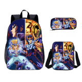 YOIYEN Wholesale 3 PCS School Bag Saint Seiya Cartoon Print School Backpack Set For Kids