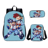 YOIYEN Wholesale 3 PCS School Bag Let's & Go Cartoon Print Boy School Backpack Set