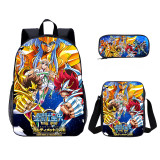 YOIYEN Wholesale 3 PCS School Bag Saint Seiya Cartoon Print School Backpack Set For Kids