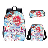 YOIYEN Wholesale 3 PCS School Bag Saint Seiya Cartoon Print School Backpack Set For Kids