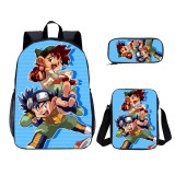 YOIYEN Wholesale 3 PCS School Bag Let's & Go Cartoon Print Boy School Backpack Set