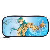 Wholesale Saint Seiya Pencil Bag Cartoon Print Roomy School Pencil Box For Boy
