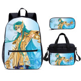 YOIYEN Saint Seiya School Bag Set Wholesale Boy And Girl School Backpack 3 In 1