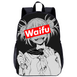 YOIYEN Wholesale Large Backpack Janpan Cartoon Sugoi Senpai Waifu Material School Bag For Kids