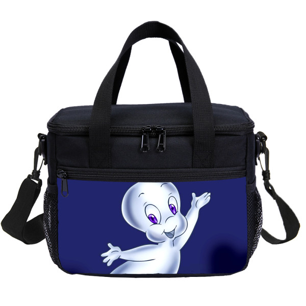 Wholesale The Little Ghost Lunch Bag Anime Cartoon Kids Tote Thermal Bag For Boy And Girl