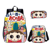 YOIYEN Wholesale 3 PCS School Bag Prince Mackaroo Cartoon Print Boy School Backpack Set