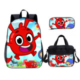 YOIYEN My Magic Pet Morphle Kids Backpack Set With Lunch Bag Teenager Daypack 3 In 1