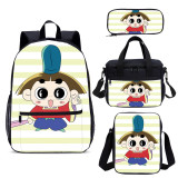 YOIYEN Wholesale Prince Mackaroo Backpack Set 4 PCS Cartoon Kids School Bag With Lunch Bag