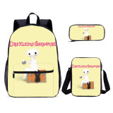 YOIYEN Wholesale The Little Ghost School Backppack Set Cartoon School Bag With Satchel For Children