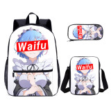 YOIYEN Wholesale Sugoi Senpai Waifu Material School Backppack Set Cartoon School Bag With Satchel For Children