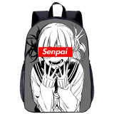 YOIYEN Wholesale Large Backpack Janpan Cartoon Sugoi Senpai Waifu Material School Bag For Kids