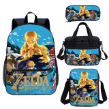 YOIYEN Wholesale The Legend of Zelda Backpack Set 4 PCS Cartoon Chil School Bag With Lunch Bag