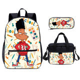 YOIYEN Africa American Boys School Bag Set Wholesale Cartoon Boy And Girl School Backpack 3 In 1