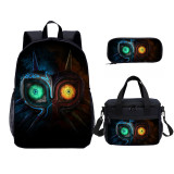 YOIYEN The Legend of Zelda Kids Backpack Set With Lunch Bag Cartoon Teenager Daypack 3 In 1