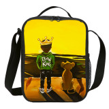 Wholesale School Lunch Bag Africa American Boys Small Tote Thermal Bag For Children