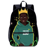 YOIYEN Wholesale Cartoon Backpack Teenager Africa American Boys School Bag For Boy And Girl