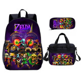 YOIYEN The Legend of Zelda School Bag Set Wholesale Cartoon Boy And Girl School Backpack 3 In 1
