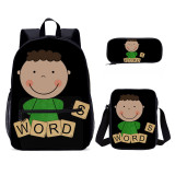 YOIYEN Wholesale Africa American Boys School Backppack Set Cartoon School Bag With Satchel For Children