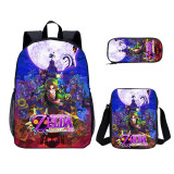 YOIYEN Wholesale 3 PCS School Bag The Legend of Zelda Cartoon Print Boy School Backpack Set