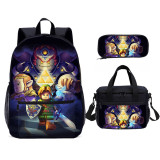 YOIYEN The Legend of Zelda School Bag Set Wholesale Cartoon Boy And Girl School Backpack 3 In 1