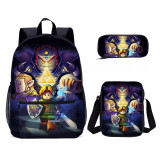 YOIYEN Wholesale The Legend of Zelda School Backppack Set Cartoon School Bag With Satchel For Children