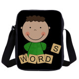 Wholesale Africa American Boys Crossbody Messenger Bag Kids Cartoon Small Satchel Bag