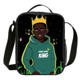 Wholesale School Lunch Bag Africa American Boys Small Tote Thermal Bag For Children