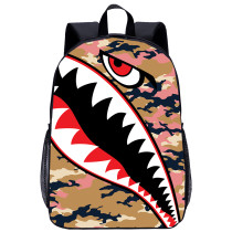 YOIYEN Wholesale Large Backpack Camouflage Shark Boys School Bag Back To School Gift