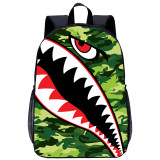 YOIYEN Wholesale Large Backpack Camouflage Shark Boys School Bag Back To School Gift