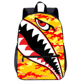 YOIYEN Wholesale Cartoon Backpack Teenager Camouflage Shark Boys School Bag For Boy And Girl