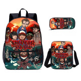 Wholesale Stranger Things Boys School Backppack Set School Bag With Satchel For Kids