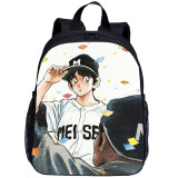 YOIYEN Adachi Mitsuru Cross Game Print Kawaii Toddler Backpack Cartoon Style Little Baby School Bag