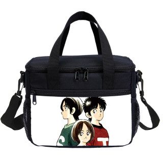 Adachi Mitsuru Cross Game Lunch Bag Moive Image Print Kids Tote Thermal Bag For Boy And Girl