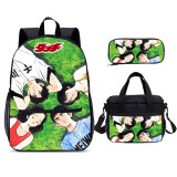 Adachi Mitsuru Cross Game School Bag Set Wholesale Cartoon Boy And Girl School Backpack 3 In 1