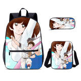 Wholesale Adachi Mitsuru Cross Game Boys School Backppack Set School Bag With Satchel For Kids