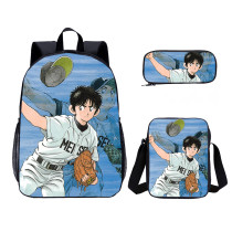 Wholesale 3 PCS School Bag Adachi Mitsuru Cross Game School Backpack Set Back To School Gift