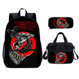 Stranger Things Boys School Bag Set Wholesale Cartoon Boy And Girl School Backpack 3 In 1